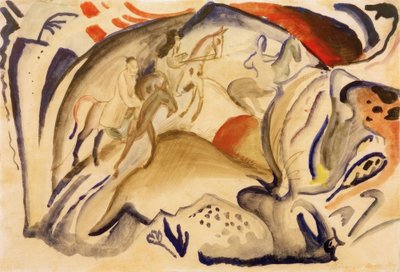 Jinetes chinos de August Macke